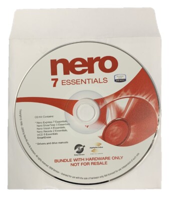 Nero 7 Essentials Software Disc Only