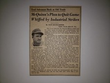 George McQuinn 1946 Sporting News Player Panel