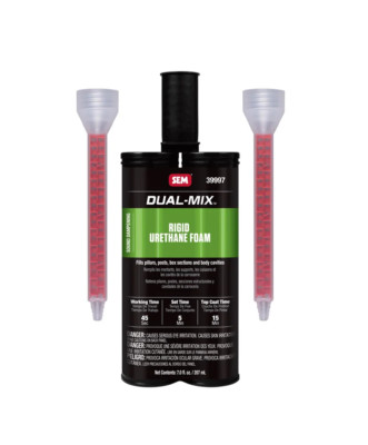 SEM 39997 Dual-Mix  Rigid Urethane Foam, 7 Oz, Cartridge, Liquid, Yellow