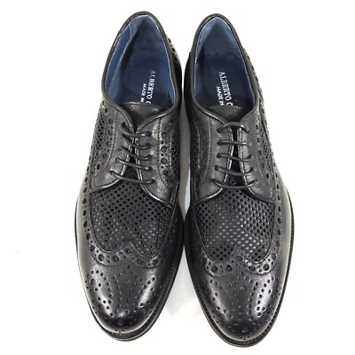 ALBERTO CICCIOLI ?? MEN\'S BLACK SOFT LEATHER SUMMER OXFORD SHOES Amazon.com | Alberto Ciccioli Men main image 4