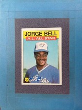 1986 Topps #718 JORGE BELL Auto A.L. All Star TTM Auto Toronto Blue Jays @NV56