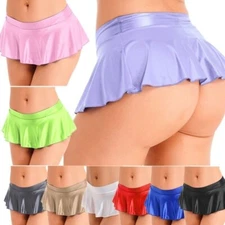 Womens Underwear Ladies Miniskirt Sexy Nightwear Stretchy Lingerie Skirt Mini