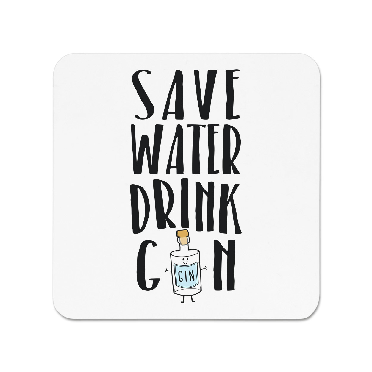 Save Water Drink Gin Fridge Magnet - Funny Joke
