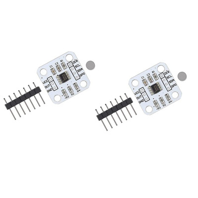 2Pcs AS5600 Magnetischer Encoder Magnetic Induction Angle Measurement Sensor Mod
