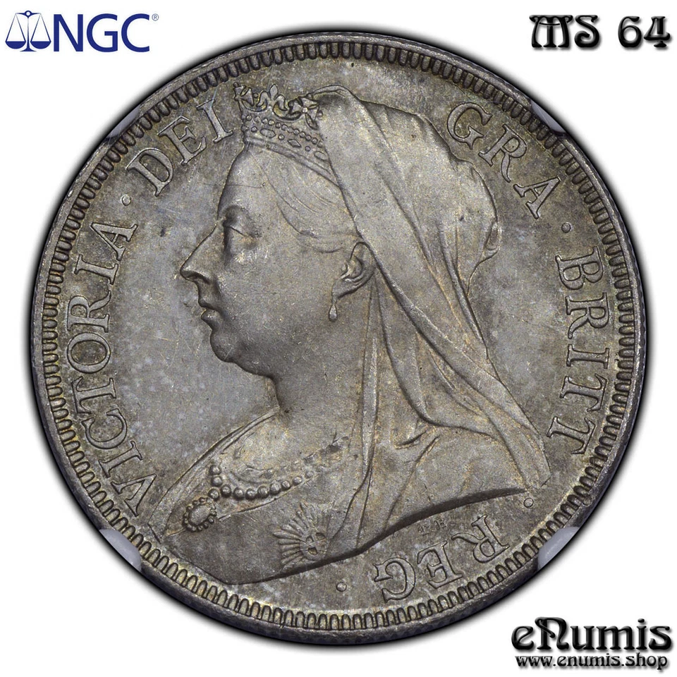 Great Britain, Victoria, Halfcrown 1897, nicely toned, NGC MS 64 - Image 3 of 4