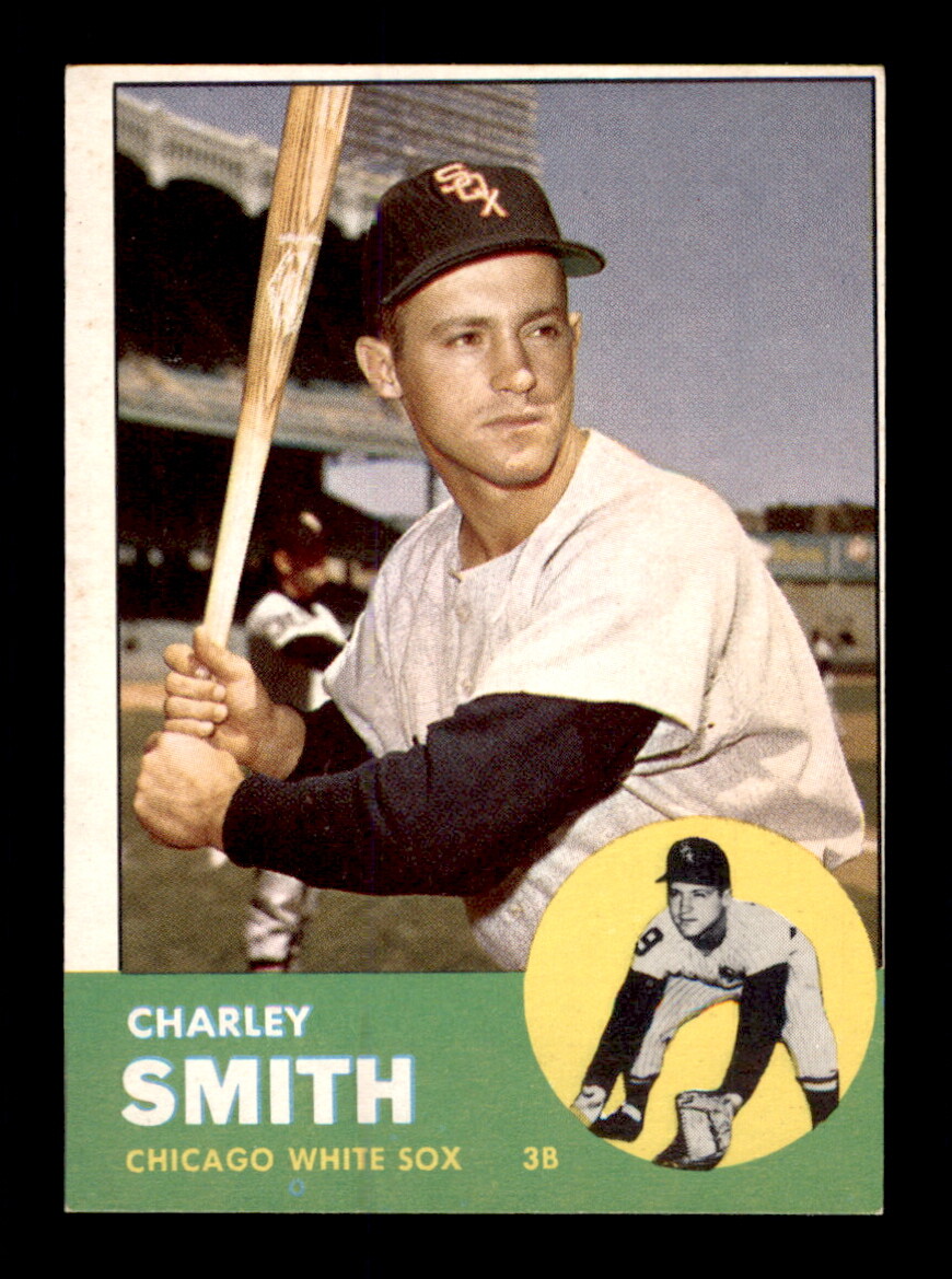 1963 Topps #424 Charley Smith - Crease Free