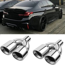 Auto Auspuff Endrohre zum Anschweißen Endstücke Doppel Für 5 Series G30 M5 F90