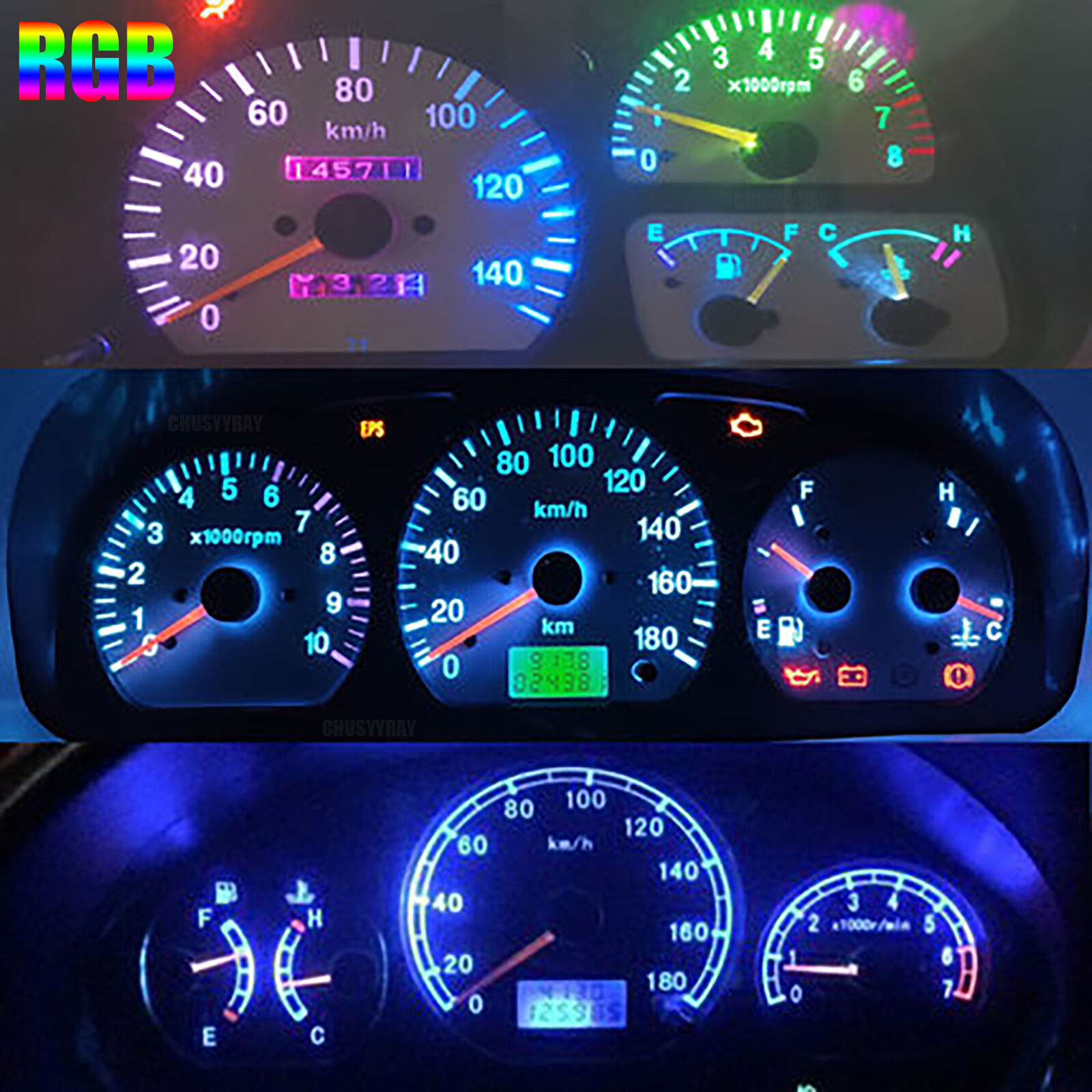 LED Kit For Jeep Wrangler TJ 97 - 06 Dash Instrument Cluster Speedometer  452149164189 | eBay