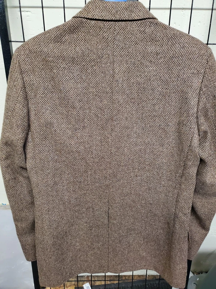 40L Wff Farah USA Mens Vintage 2 Button Wool Tweed Blazer Sport Coat Jacket MINT - Image 4 of 4