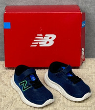 New Balance Kid's 520 v8 Bungee Lace Running Shoe Nb Navy/Lime 3M Infant New