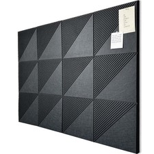 Large Cork Board for Walls 48"x 36", 12 Pack Felt Wall Tiles with Safe Remova...