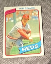 Topps Tom Seaver #500 Cincinnati Reds 1980 Major League Baseball Card MLB