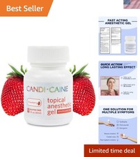 Dynamic Dental Candi Caine, Topical Anesthetic Gel, 1 oz, Strawberry Flavor