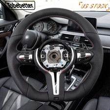 M-sport Full Leather Steering Wheel For Bmw F30 F32 F20 F22 F15 F16 F80 M3 M4 M2