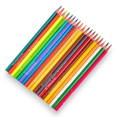 Bulk 6 Boxes Vertex Color MAX 24 Pencils Set Triangular Grip School Art Supplies