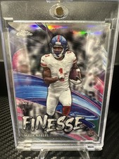 2024 Topps Chrome - Finesse Malik Nabers #F-6 Refractor (RC)