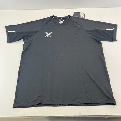 Castore AMC Herren Performance T-Shirt Tennis/Sport schwarz kurzarm Gr. XL