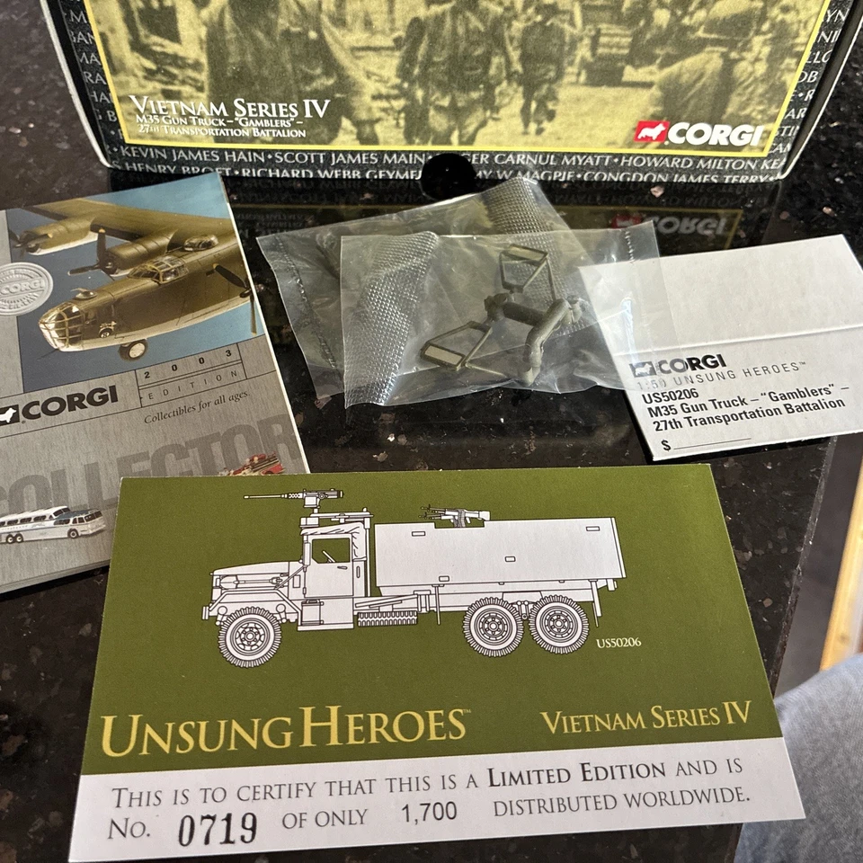 M35 GUN TRUCK - "GAMBLERS" - CORGI US50206 - UNSUNG HEROES / VIETNAM SERIES IV  - Image 3 of 4