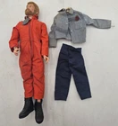 Vintage Hasbro 12" GI Joe Air Adventurer Action Figure w/ extra Outfit