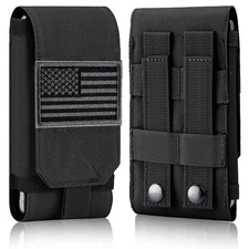 Ironseals Tactical Molle Phone Cover Case - Heavy Duty Loop Belt Holst