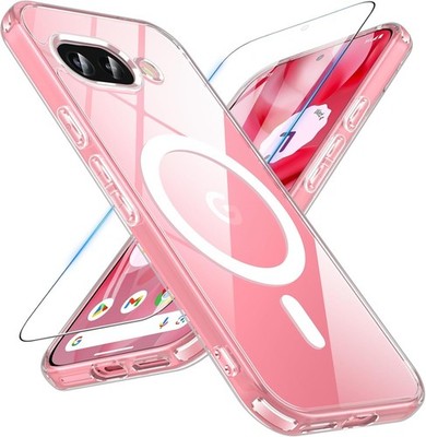 Pixel 9A Case 6.3 inch, Magnetic Google Pixel 9A Case with Screen Protector Clea