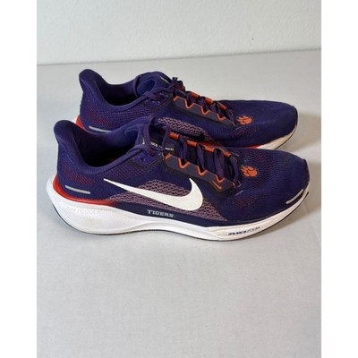 Nike Air Zoom Structure 24 Clemson Tigers Running Shoes Mens Purple Orange
