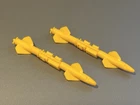 GI Joe Piranha Torpedo Missile Accessories Set Of 2 1990 Hasbro