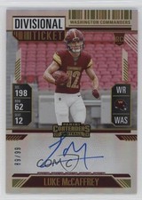 2024 Panini Contenders Divisional Ticket 89/99 Luke McCaffrey #121 Auto 1oa8