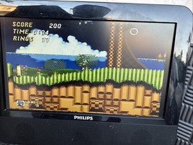 Sega Genesis AtGames Mini Console Black FB8280C Classic Game Console Bundle