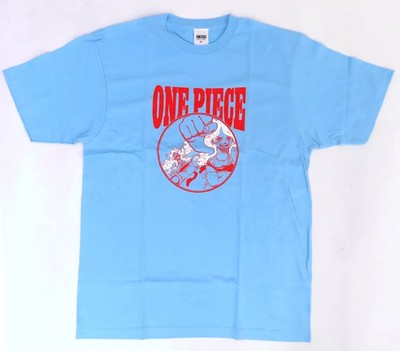 One Piece T-shirt Monkey D. Luffy & Jewelry Bonnie Foam Print T-shirt Blue XL