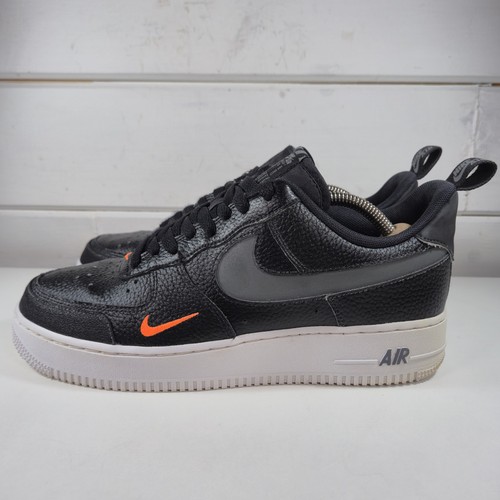 Nike Air Force 1 07 LV8 (uomo taglia UK 8 nero/grigio fumo ottime condizioni!! - Foto 3 di 19
