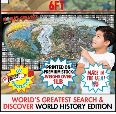 World Greatests Search & Discover HUGE poster World History Edition