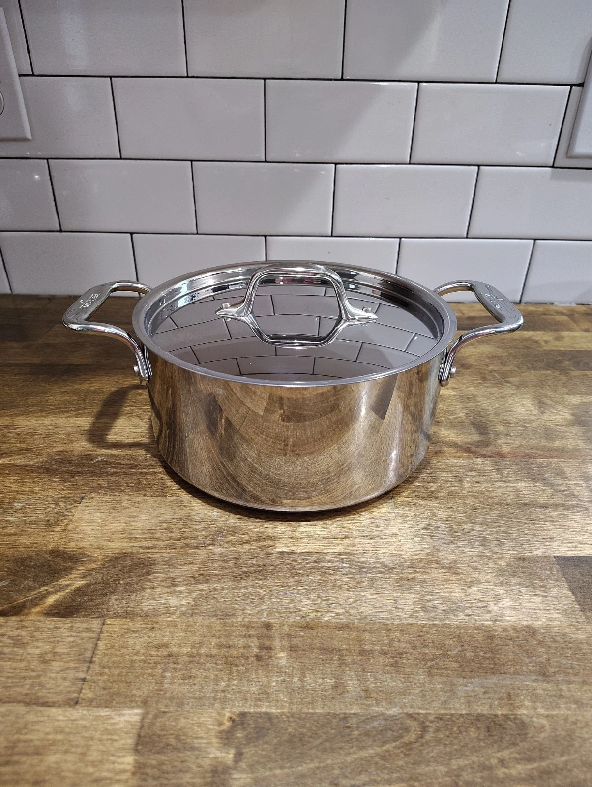 All-Clad Stainless Steel 3 Qt Casserole Stockpot with Lid Double Handle
Opens in a new window or tab