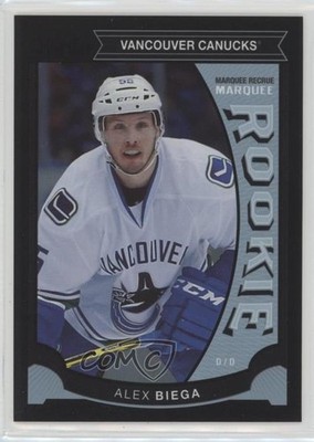 2015-16 O-Pee-Chee Marquee Rookies Rainbow Foil Black Alex Biega Rookie RC 0o5t