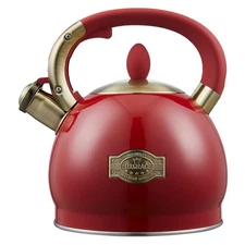 2.8 Quart Whistling Tea Kettle for Stovetop Stainless Steel Whistle Teapot