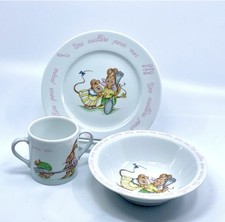 Deshoulieres Limoges France by Jocelyn Pache Cup, Bowl, Plate In Original Box