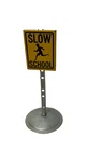 Vintage Tonka Sign Slow School 4 1/2" Tall