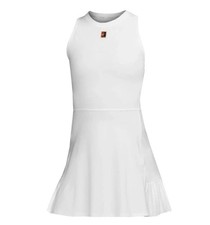 Nike NikeCourt Dri-FIT Slam Womens Tennis Dress White FZ6746-100 XL New