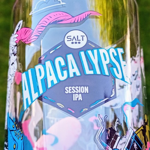 Salt ALPACALYPSE Session IPA Decorative Pint Glass - Salt Brewery Shipley NEW - Picture 17 of 24