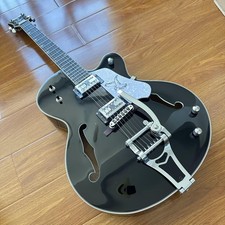 Gbrand Gloss Black Hollow Black Falcon Jazzstyle Electric Guitar Tremolo Bridge