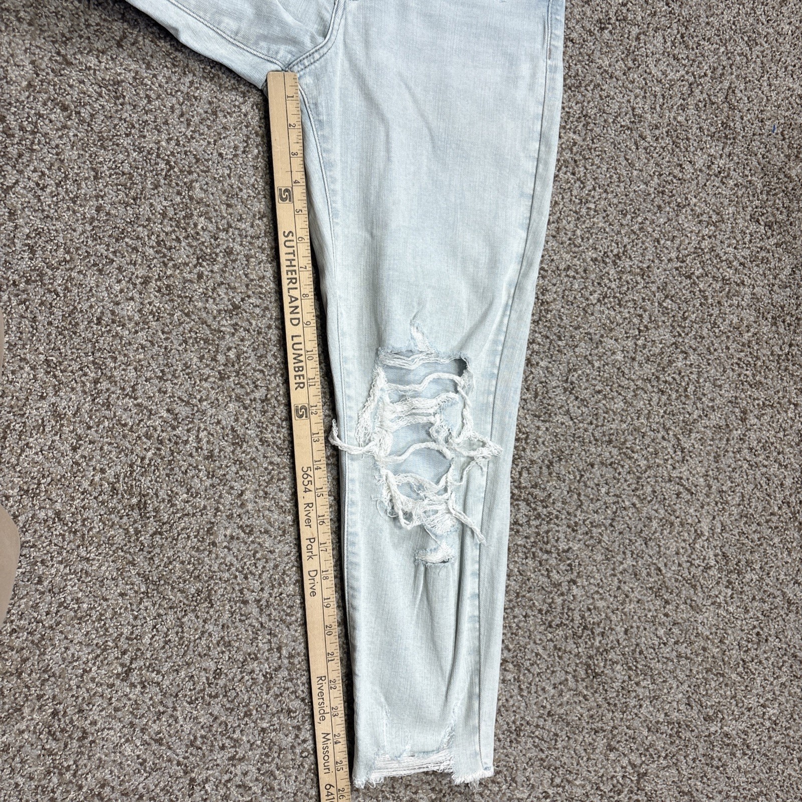 Eunina Womens Tobi Super High Rise Distressed Mom Jeans Size 9 Fits 29 X 25.5 - View 11