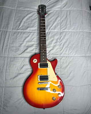 Epiphone Les Paul 100 Sunburst 6-String Solid Mahogany Body Rosewood 22F
