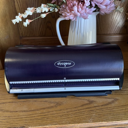 DiscGear Disc Storage Case CD DVD Video Games 90s Vintage Translucent Purple Y2K