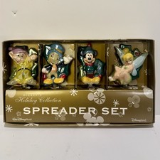 Disney Holiday Collection Spreader Set Of 4 Mickey, Dopey, Jiminy & Ticker bell