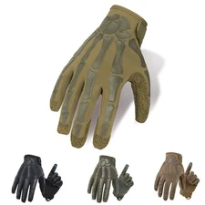 Tactical Skull Skeleton Gloves for Men Combat Full Finger Protection Work Gloves