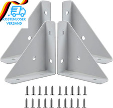 Winkel Eckwinkel, 4 Stück Eckverbinder Metall Befestigungs Verbindungsstütze Mit