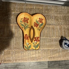 Double Spoon Rest, Gold Fiori, Beautiful Fall Piece