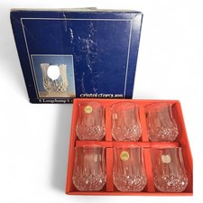 Cristal D'arques Longchamp 6cl Stemless Cordial Glasses~ 24% Lead Crystal Arc