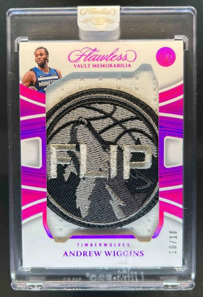 Parche de recuerdos de bóveda Andrew Wiggins impecable Panini 2024-25 #10/10