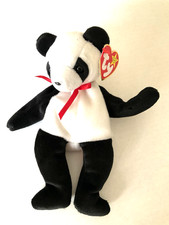 TY Beanie Baby Fortune Panda Birthday December 6, 1997 Tush Tag 1998 New